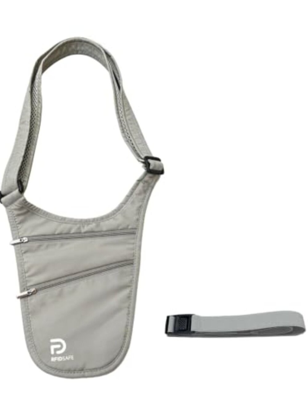 Ultra-Thin Hidden Travel Money Belt RFID Blocking Passport Holder Neck Waist